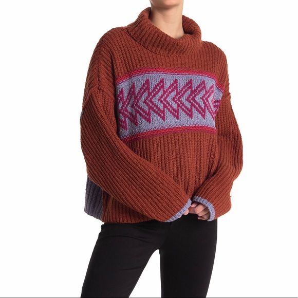 Free People Greater Than Sweater ColorBlock - Picture 4 of 14